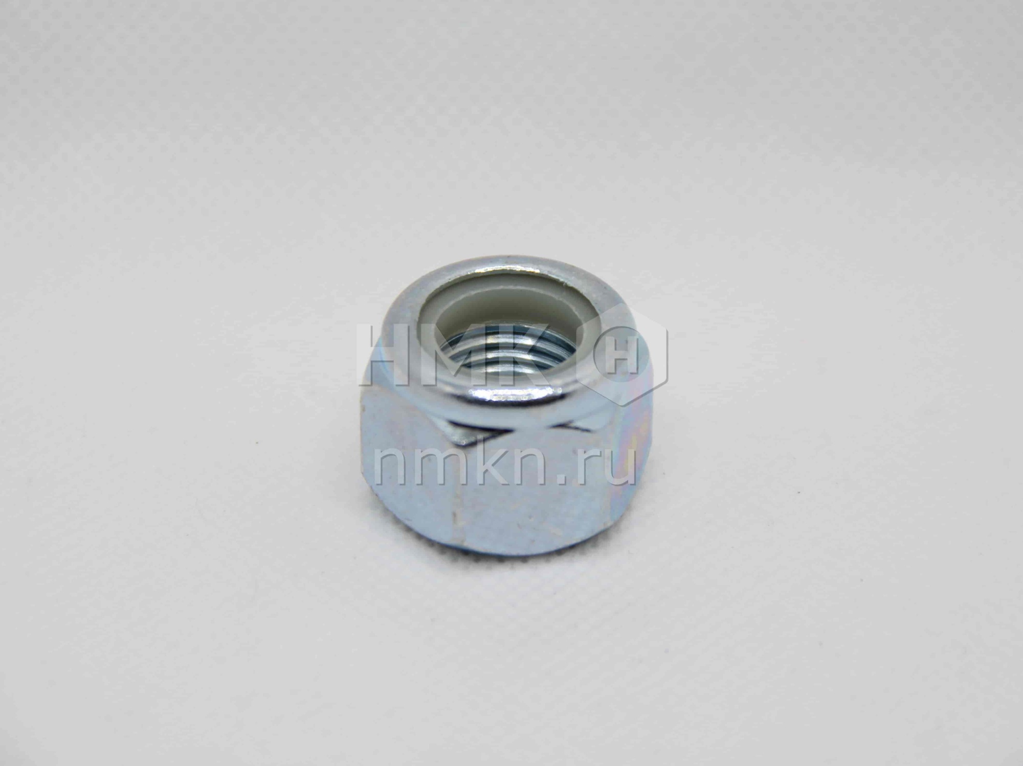 гайка 14х1.5 с белым нейлоновым кольцом самоконтрящаяся высокая в интернет-магазине НМК
